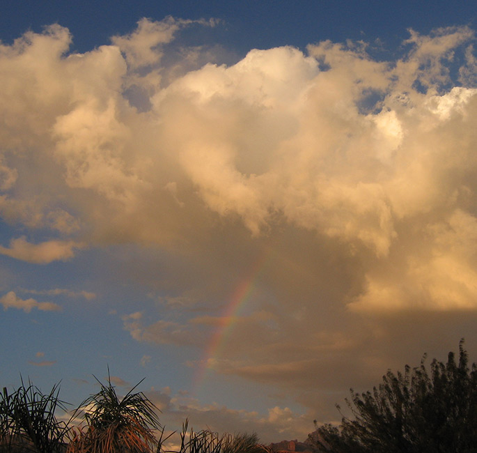 Rainbow over Tucson, Arizona, USA